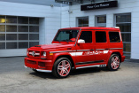 Mercedes-Benz G63 AMG: Tuning von TopCar: Die Mercedes G-Klasse hat die Gabe der besonderen Farbe und viel Leder abbekommen.