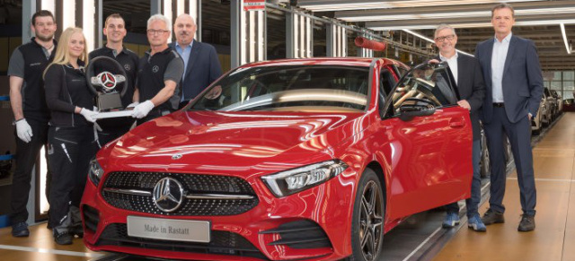 Mercedes-Benz neue A-Klasse: MB-Werk Rastatt: Produktionsanlauf der neuen A-Klasse 
