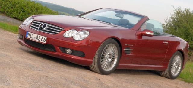 Ein echter AMG-Freund: 2003 Mercedes-Benz SL 55 AMG: Ein Schöner Stern in rot? Bernsteinrot?