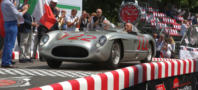 31. Juli bis 2. August: Classic Days Schloss Dyck 2015: Mercedes-Benz Classic erinnert an die Mille Miglia 1955