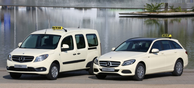 Taxi-Tag: Mercedes-Benz C-Klasse T-Modell und Citan: Neue Mercedes-Benz Taxis