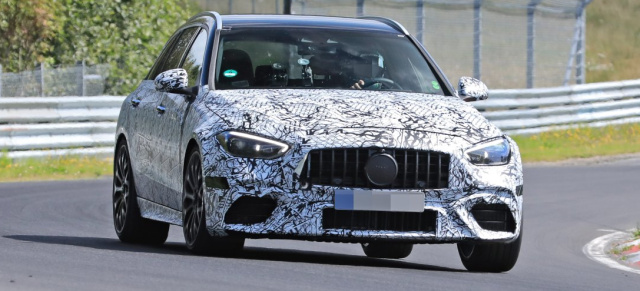 Mercedes-AMG Erlkönige auf dem Nürburgring erwischt: Spy Shot in der Grünen Hölle: AMG C63 W206 / S206