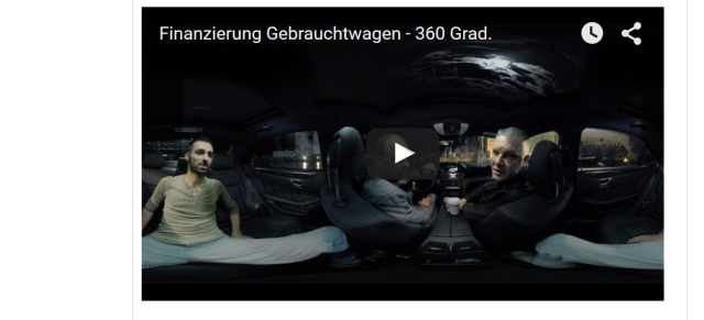 Witziges Video: Mercedes Gebrauchtwagenfinanzierung: Movie mit 360 Grad-Technik 