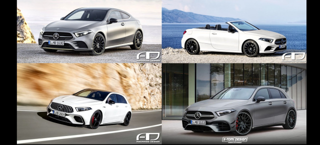 Mercedes A-Klasse-Modelle von morgen: Rendering: Mercedes-AMG A-Klasse, Cabriolet  & 2-Door Coupe