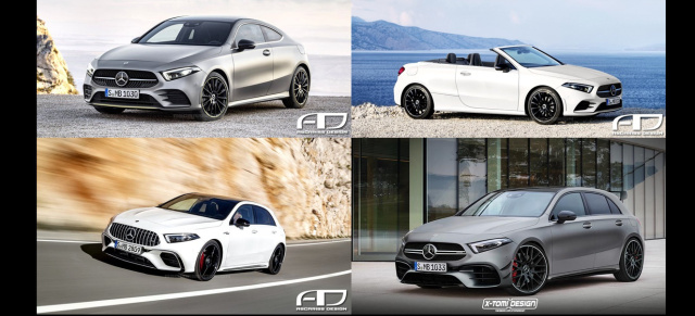 Mercedes A Klasse Modelle Von Morgen Rendering Mercedes