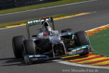 Formel 1: Schumacher fährt in Spa in die Punkte: Der Mercedes-Werksfahrer beendete den Großen Preis von Belgien als Siebter.