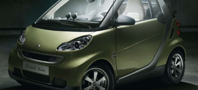 smart edition limited three-Sondermodell : Auf dem 79. Internationalen Automobil-Salon in Genf zeigt Smart eine limitierte Sondeserie des smart fortwo 