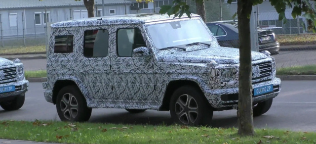 Erlkönig erwischt: Mercedes-Benz G-Klasse: Spy Shot Video: Zwei G-Klasse Prototypen aus Österreich gefilmt