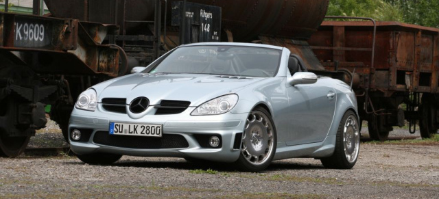 Mercedes Roadster: SLK mit schönem Schein (R171)	: 2006er Mercedes SLK 280 im Kleid des AMG SLK 55