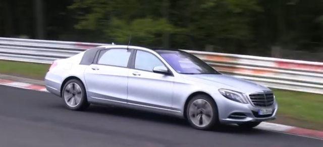 Erlkönig-Video: Mercedes S600 Maybach auf dem Nürburgring: Die Luxus-S-Klasse mit Stern wird in der Grünen Hölle getestet