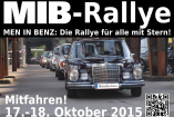 17.-18. Oktober: MIB-Rallye: Idee "Men in Benz-Rallye" - eine Rallye für alle mit Stern