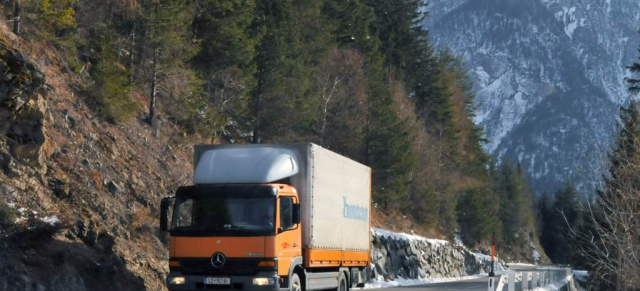 Atego at work: KM-Millionär im Hochgebirge: Der Lkw aus dem Jahr 2001 hat über 1,33 Millionen Kilometer auf Bergstraßen hinter sich gelassen