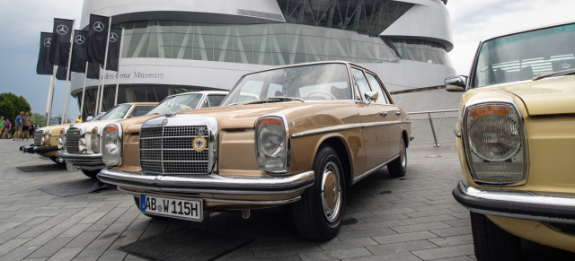 50 Jahre Mercedes-Benz W114 / W115: Eine Ikone kehrt Heim: Sternfahrt des Mercedes-Benz /8 Clubs Deutschland