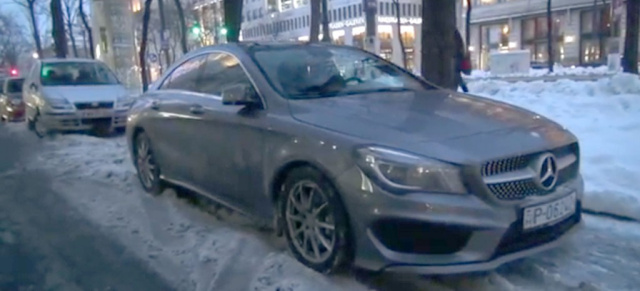 Premiere on the Road: Erster Mercedes CLA im Straßenverkehr gesichtet: In Wien ist der erste Mercedes CLA aufgetaucht