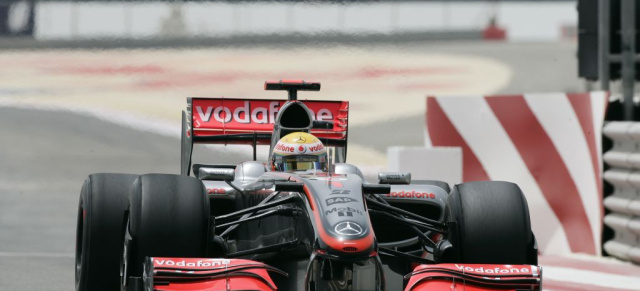 F1-Rennen in Bahrain: 3. Sieg für Jenson Button : Norbert Haug: "Unser Kunde ist König. Mercedes-Motoren helfen beim Siegen!" Lewis Hamilton Vierter