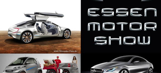 ESSEN MOTOR SHOW: Design-Studien von Mercedes-Benz & Co.: Sonderschau zum Thema Automobil-Design in Halle 3