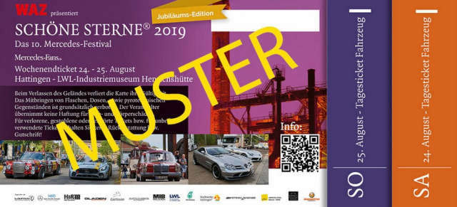 Tickets für SCHÖNE STERNE® 2019: Der Vorverkauf für das große Mercedes-Festival beendet - Tickets nur noch an der Tageskasse