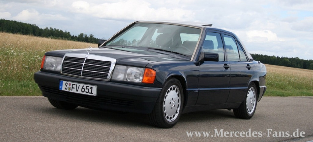 Mercedes-Tuning ab Werk: die Organspende: Der etwas andere Fahrbericht:  C250 CDI im klassischen Mercedes 190 Baby-Benz