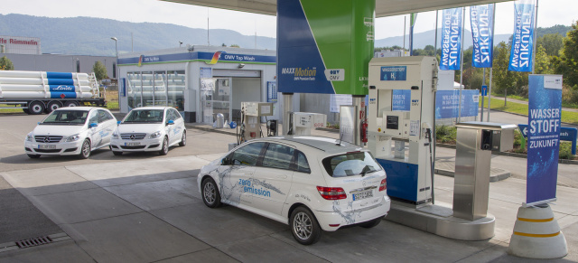 Brennstoffzelle: Wasserstofftankstelle in Metzingen feierlich eröffnet