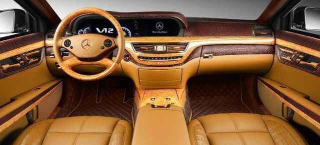 Leder & Luxus: Mercedes S600 Guard extrem veredelt: Außen sicher - innen schöner: Mercedes S600 Guard mit Interieur-"Feintuning"