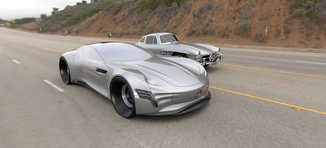 Mercedes-Benz von morgen: Mercedes SL|PURE: Visionäre Weiterentwicklung des 300 SL