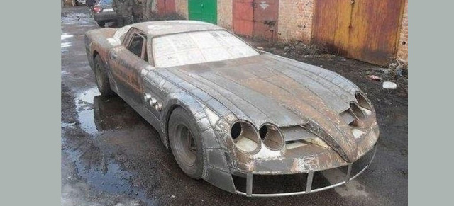 Frankensteins Monster Benz! : Aus Russland kommt das skurrile Do-it-Yourself-Projekt im Mercedes SLR McLaren-Look  