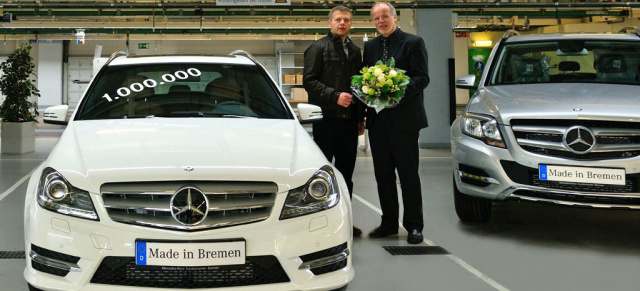 Standort: Bremen ist C-Klasse Millionär! : Einmillionstes Fahrzeug der C-Klasse Familie läuft im Mercedes-Benz Werk Bremen vom Band