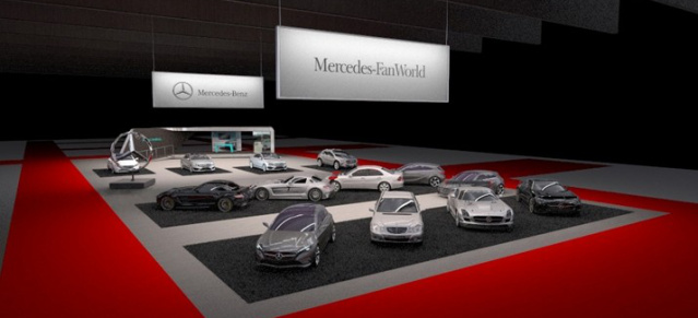 Essen Motor Show: Mercedes-Benz und Mercedes-Fans kooperieren: Mercedes-FanWorld 2013: 14 Autos, 5000 Poster, 35.000 Quartettkarten und, und, und
