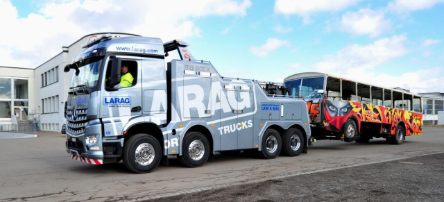 Schwerer Stern:  Mercedes Arocs "BIG ROCK": Mercedes-Benz Arocs als Abschlepp- und Bergefahrzeug