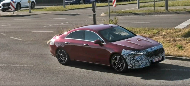Mercedes Erlkönig Premiere: Spy Shot Debüt: Erste Bilder vom CLA C118 Facelift