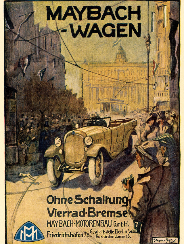 1921 präsentiert Maybach mit dem W3 den ersten Serienwagen: 100