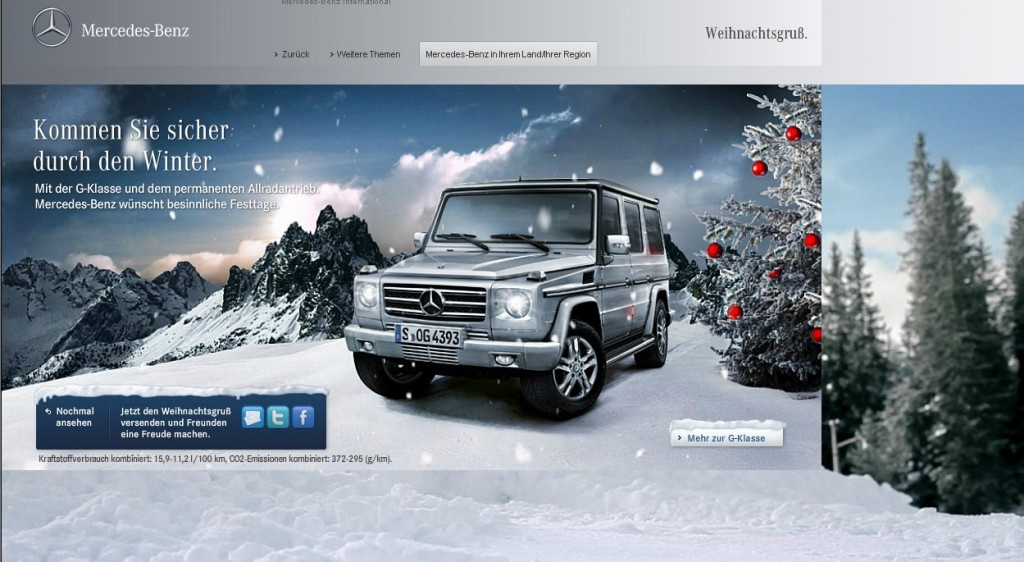 MercedesBenz wünscht frohe Weihnachten OnlineWeihnachtsgruß von MercedesBenz News