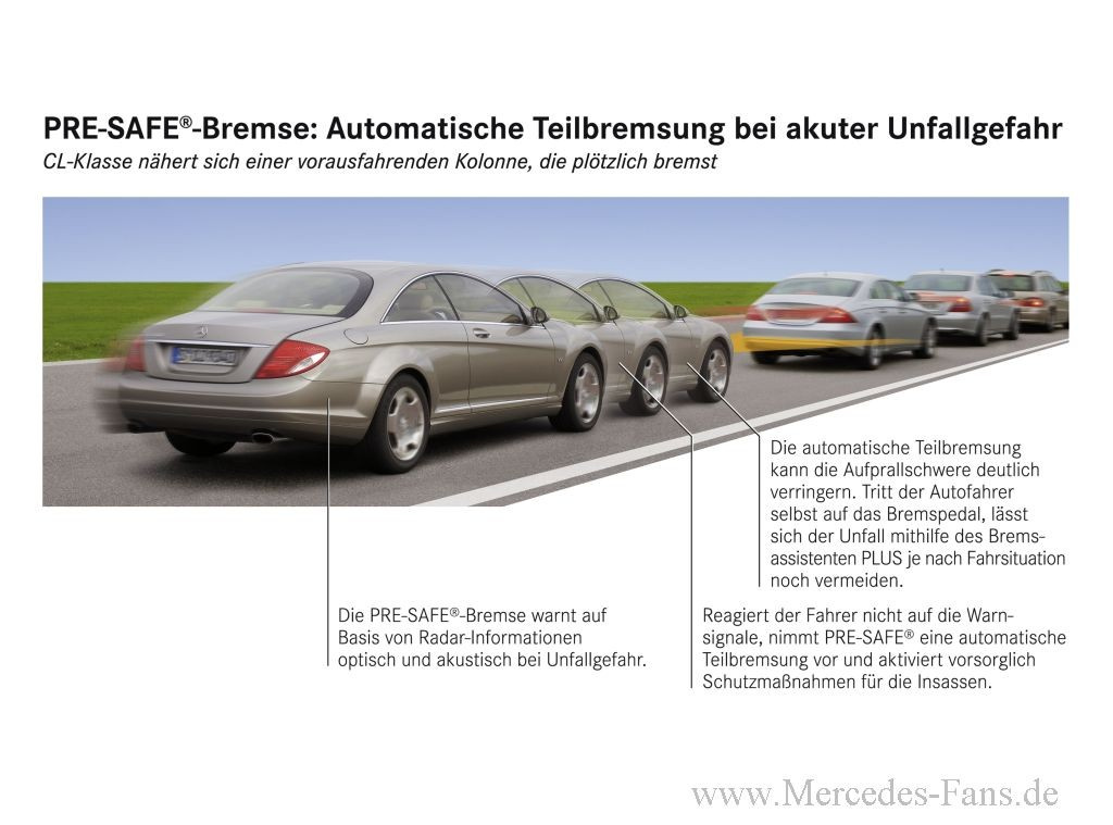 Mercedes B Klasse Pre Safe Funktionsumfang Eingeschränkt www.mercedes-fans.de