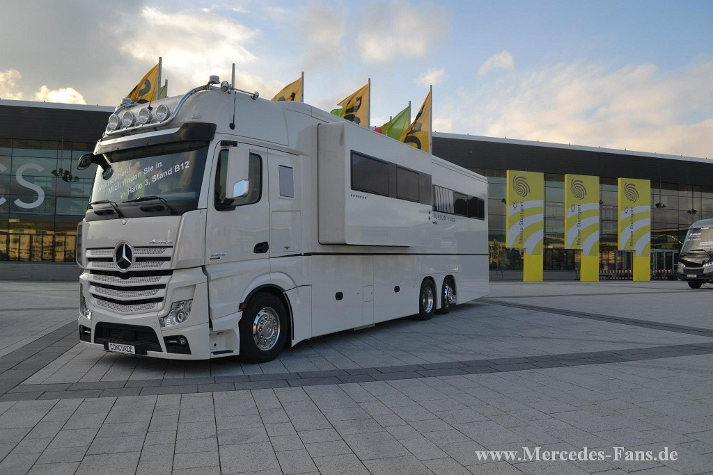 Schöner Wohnen unterwegs: Concorde Centurion auf Mercedes Actros Basis