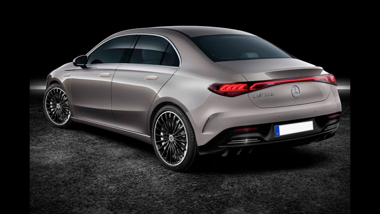Sieht so der vollelektrische KompaktMercedes aus? Rendering Mercedes EQA 350